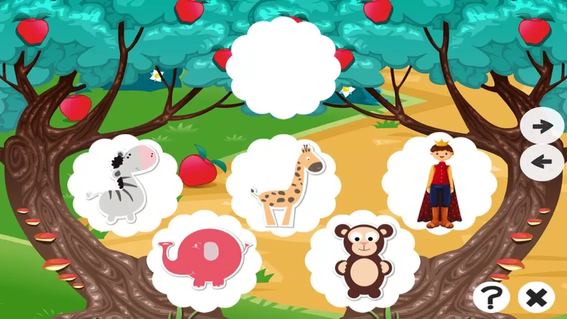 Animals baby game for children: Find the mistake in the forest Screenshots