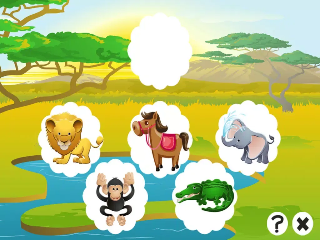 Animal game for children: Find the mistake in the forest iPad  سکرین شاٹس