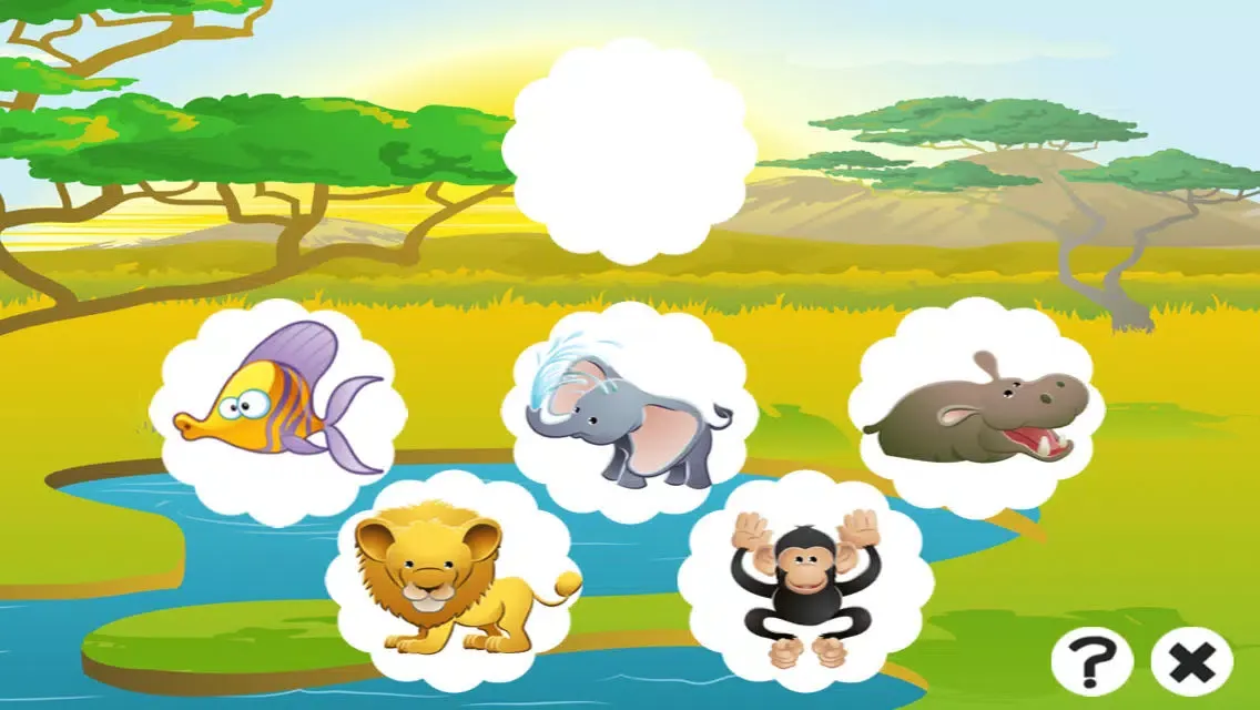 Animal game for children: Find the mistake in the forest سکرین شاٹس