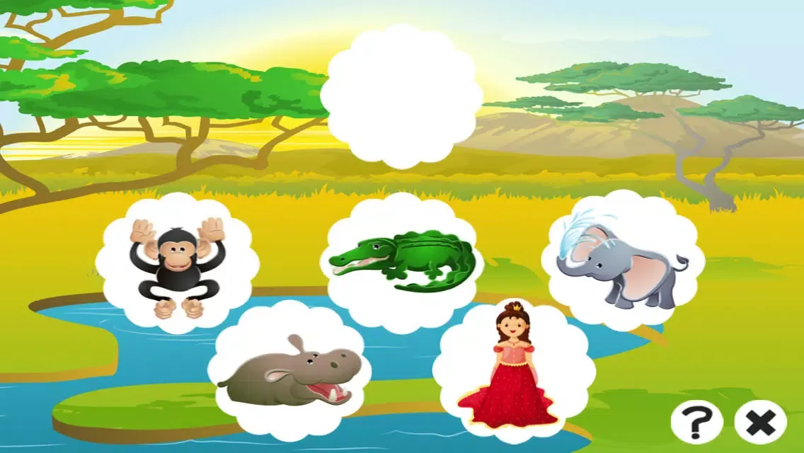 Animal game for children: Find the mistake in the forest سکرین شاٹس