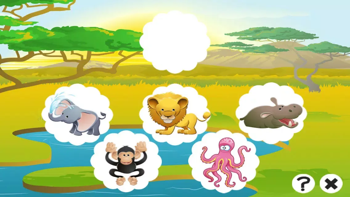 Animal game for children: Find the mistake in the forest سکرین شاٹس