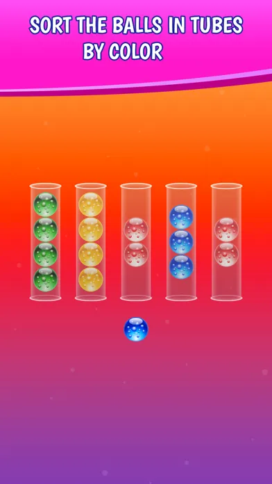 Bubble Swipe Color Sort Puzzle 스크린샷
