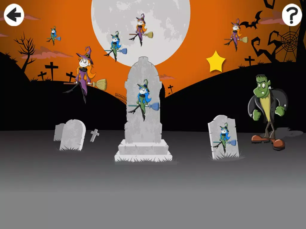 A Halloween Learning Game for Children with Cute Monsters and Ghosts iPad 應用截圖