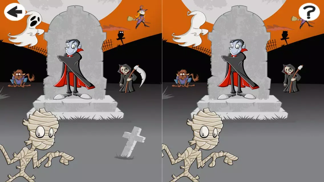 A Halloween Learning Game for Children with Cute Monsters and Ghosts應用截圖