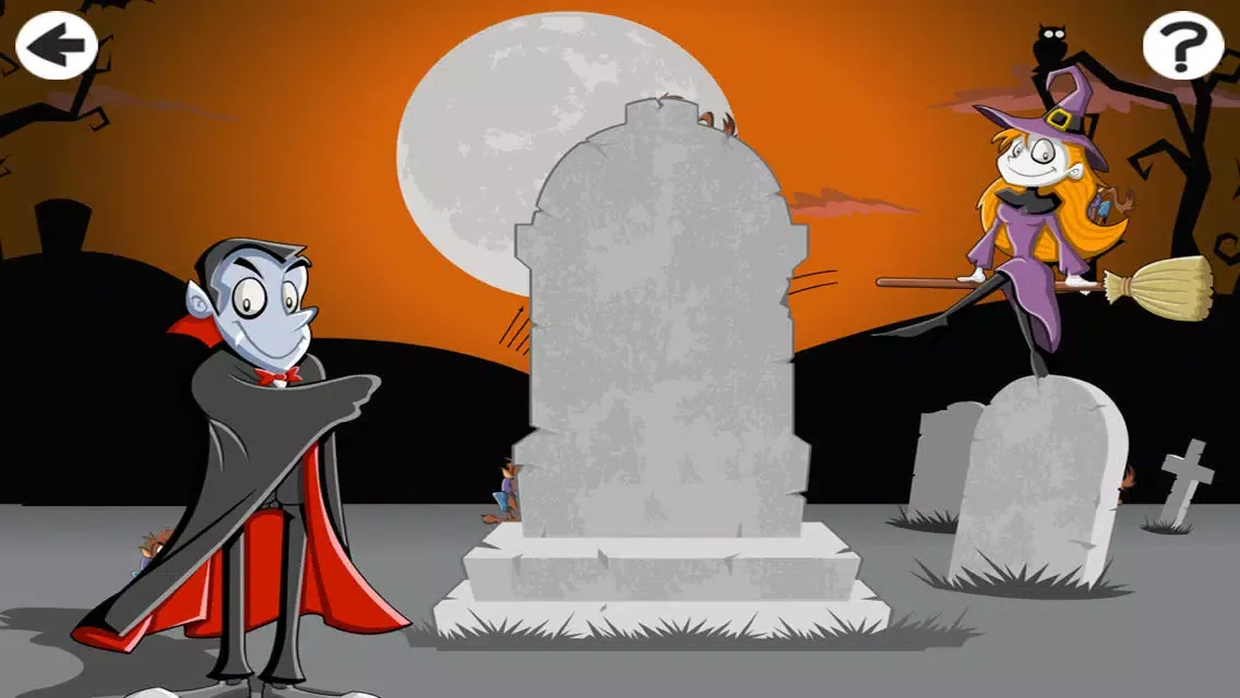 A Halloween Learning Game for Children with Cute Monsters and Ghosts應用截圖