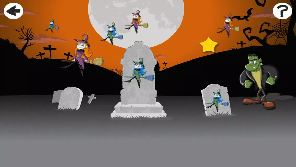 A Halloween Learning Game for Children with Cute Monsters and Ghosts應用截圖