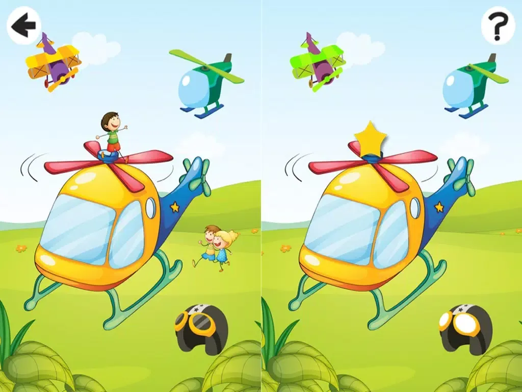 تصاویر Helicopter-s Game: Learn and Play for Children with Flying Engines in the air iPad 