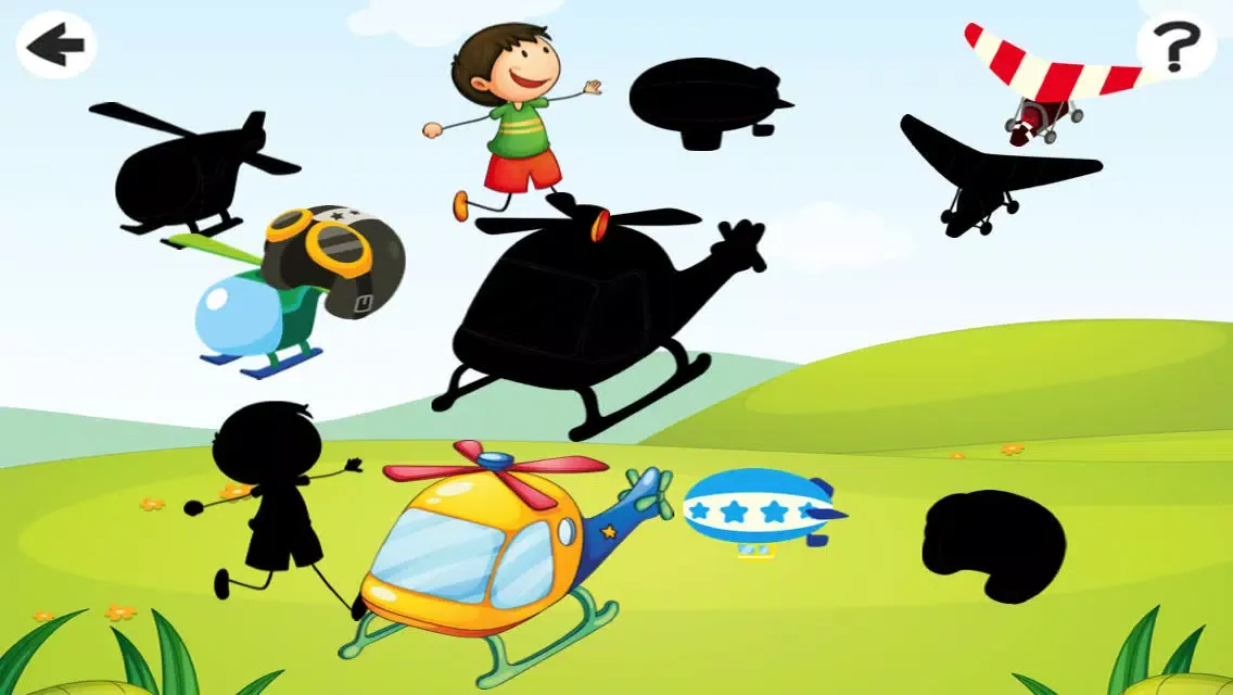 تصاویر Helicopter-s Game: Learn and Play for Children with Flying Engines in the air