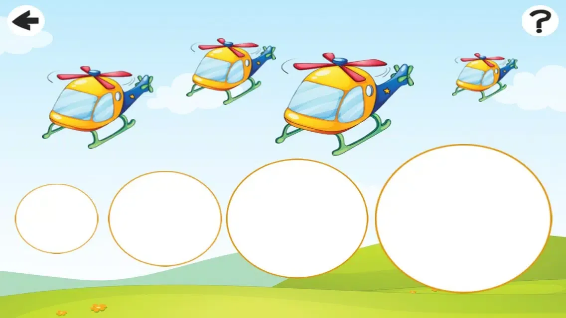 تصاویر Helicopter-s Game: Learn and Play for Children with Flying Engines in the air
