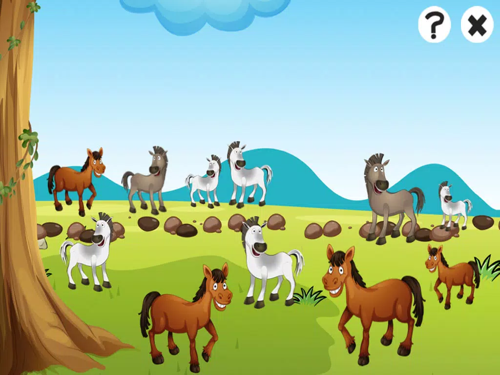 تصاویر Active Horse Game for Children Age 2-5: Learn for kindergarten, preschool or nursery school with horses iPad 