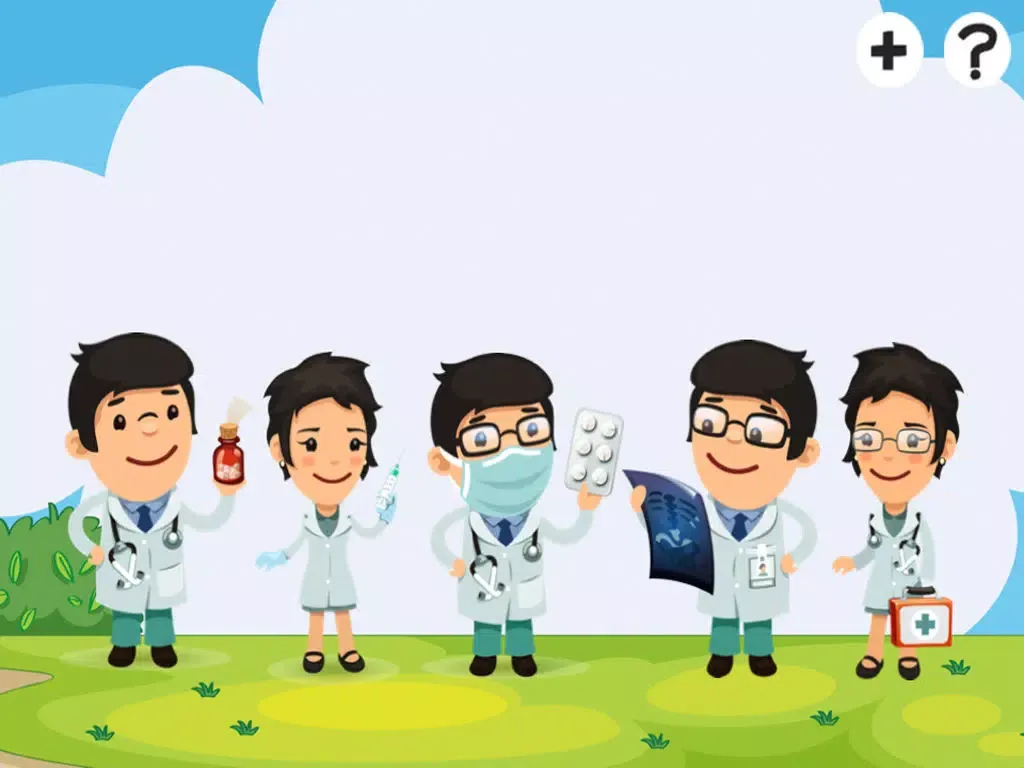 A Hospital Learning Game for Children: Learn and Play with Doctor & Patient for Pre-School iPad  Screenshots