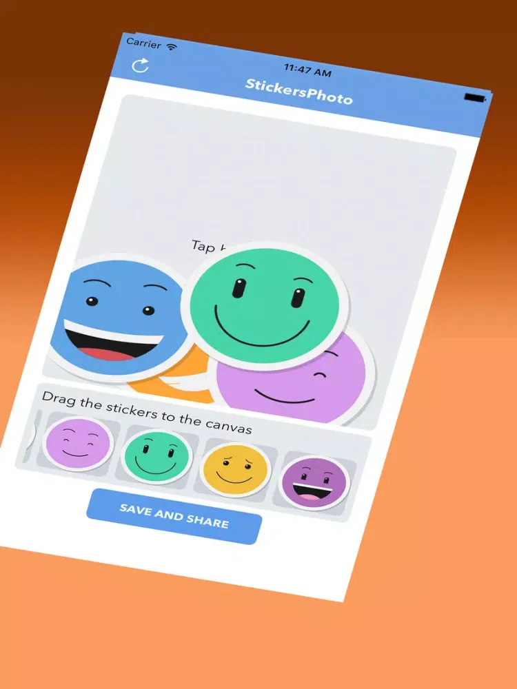 Cute Emoticons Sticker iPad 应用截图