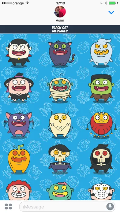 Capturas de pantalla de iSticker App. Send Stickers in iMessage Chat.