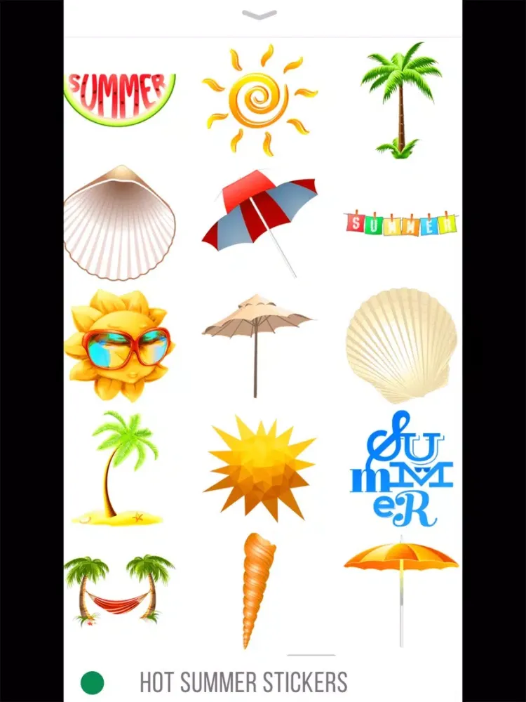 Скриншоты Hot Summer Stickers iPad 