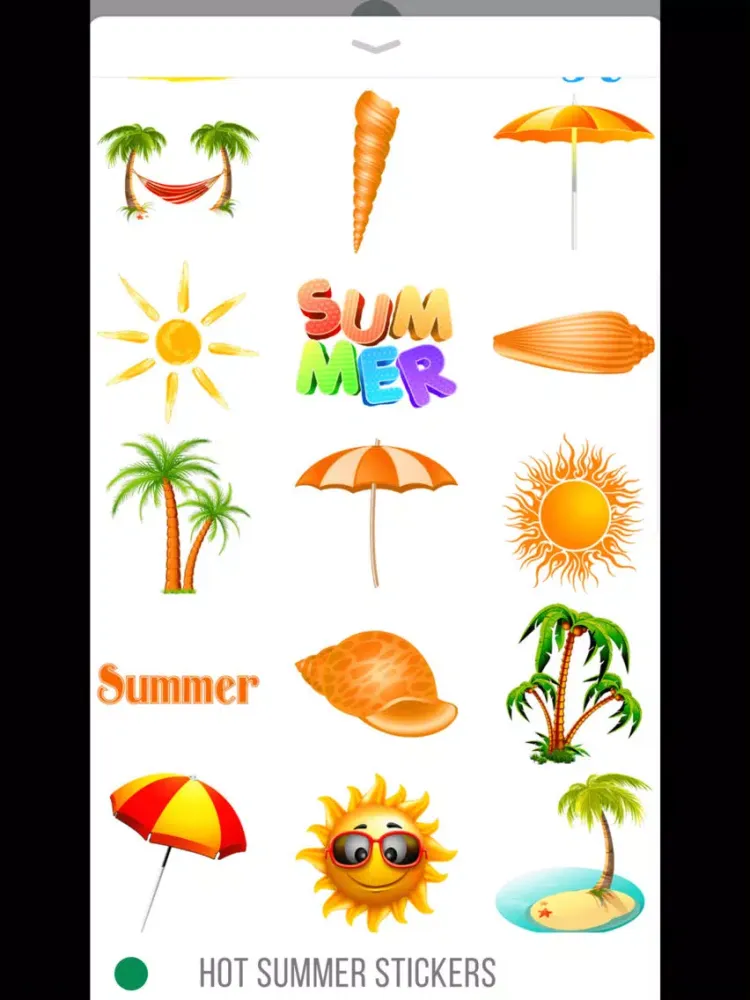 Скриншоты Hot Summer Stickers iPad 