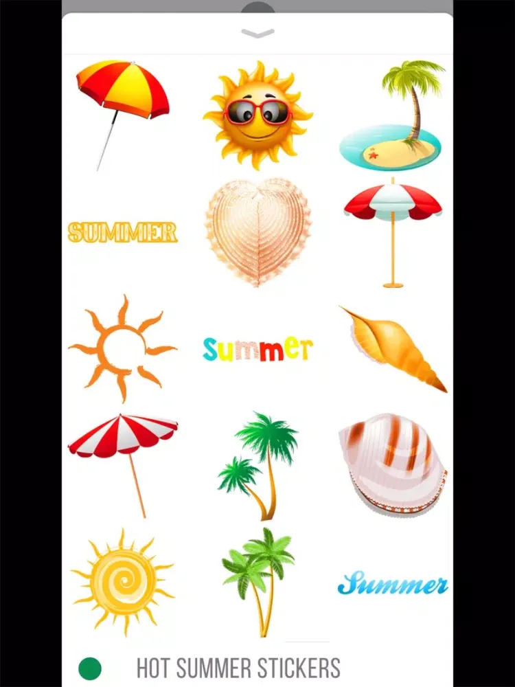 Скриншоты Hot Summer Stickers iPad 