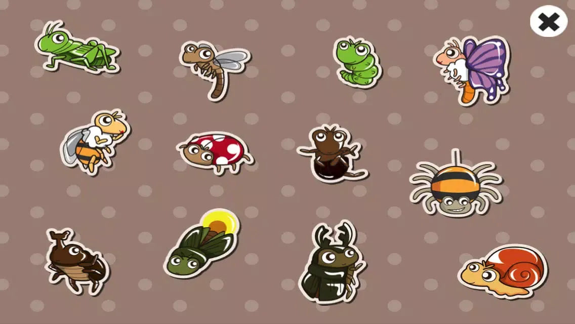 Ảnh chụp màn hình của ABC First Words for Children – Learn the English Names of Bugs and Insects