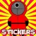 Stickers el juego Calamar Anim