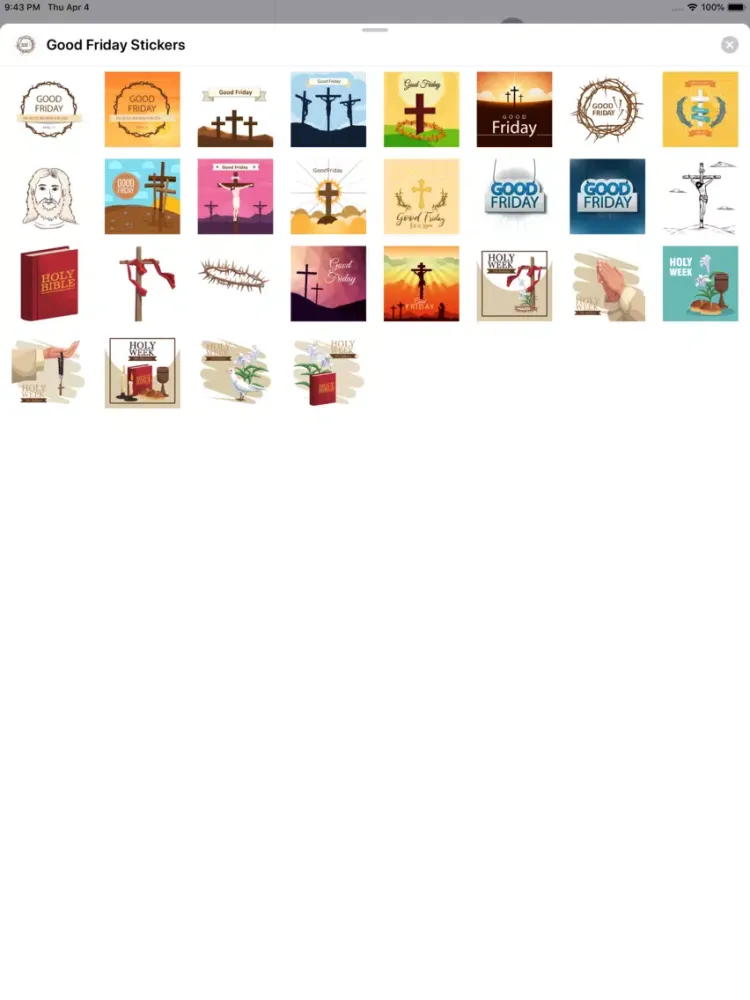 Good Friday Stickers iPad  سکرین شاٹس