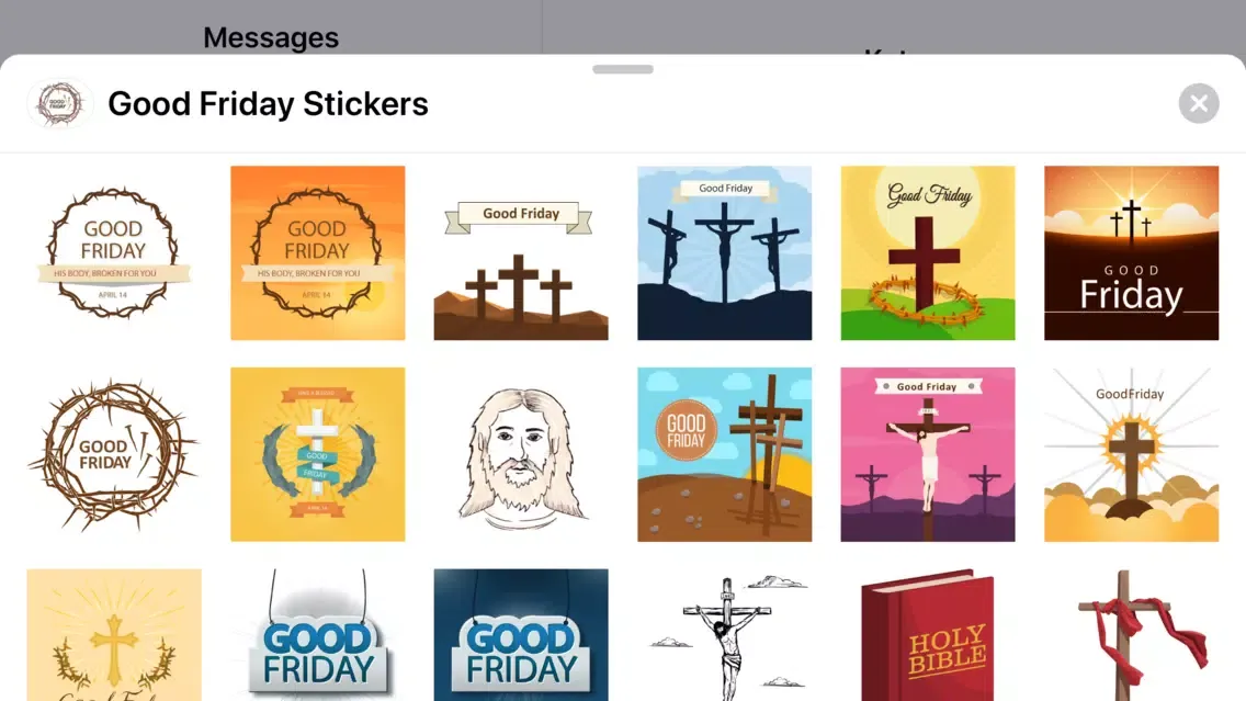 Good Friday Stickers سکرین شاٹس