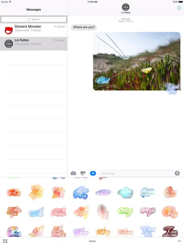 تصاویر Dream Text iPad 