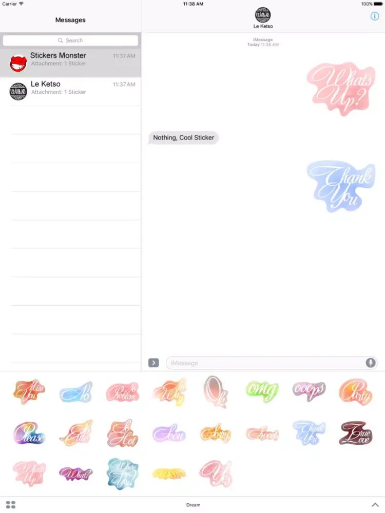 تصاویر Dream Text iPad 