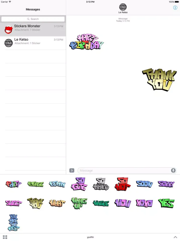 Graffiti Text Pack 1 iPad  স্ক্রিনশট