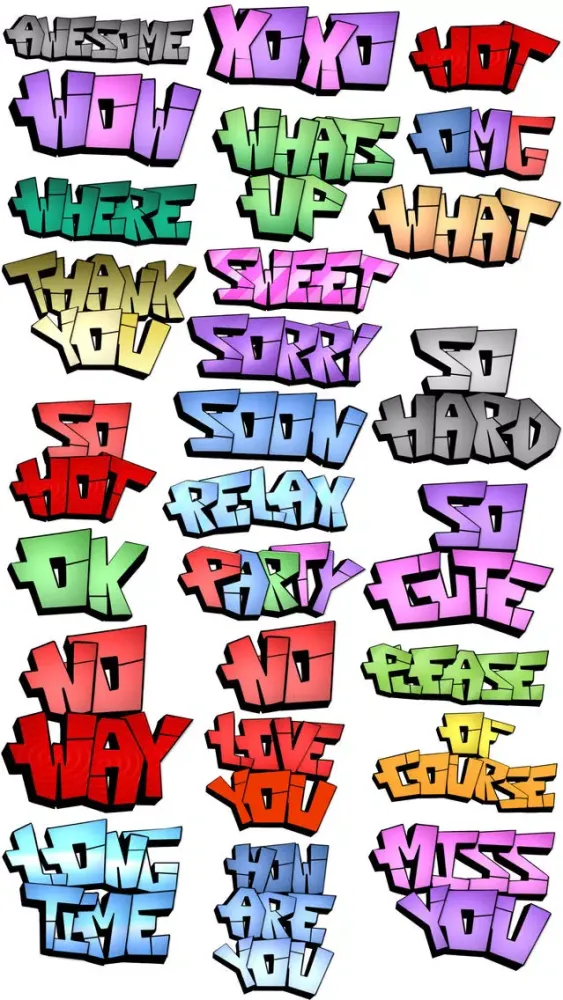 Graffiti Text Pack 1 স্ক্রিনশট