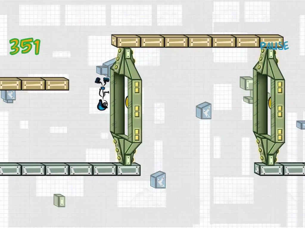 Stickly Gravity Run Game iPad 應用截圖