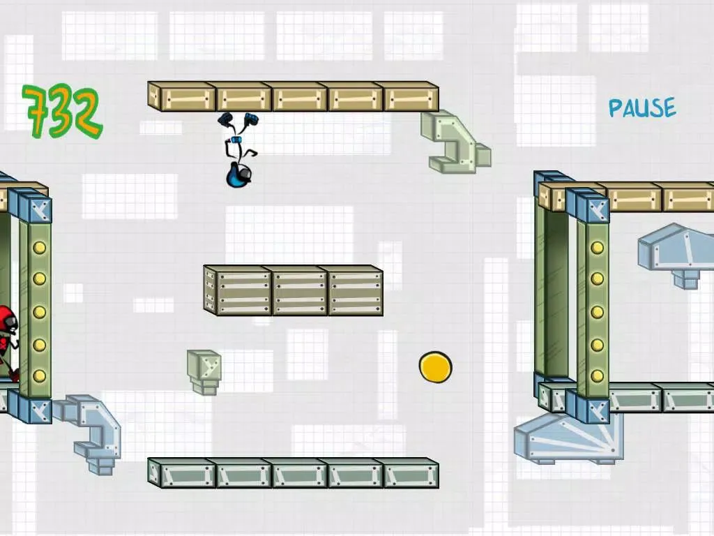 Stickly Gravity Run Game iPad 應用截圖
