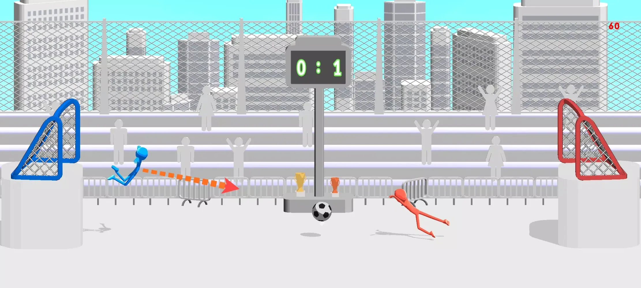 ภาพหน้าจอของ Stickman Ragdoll Soccer