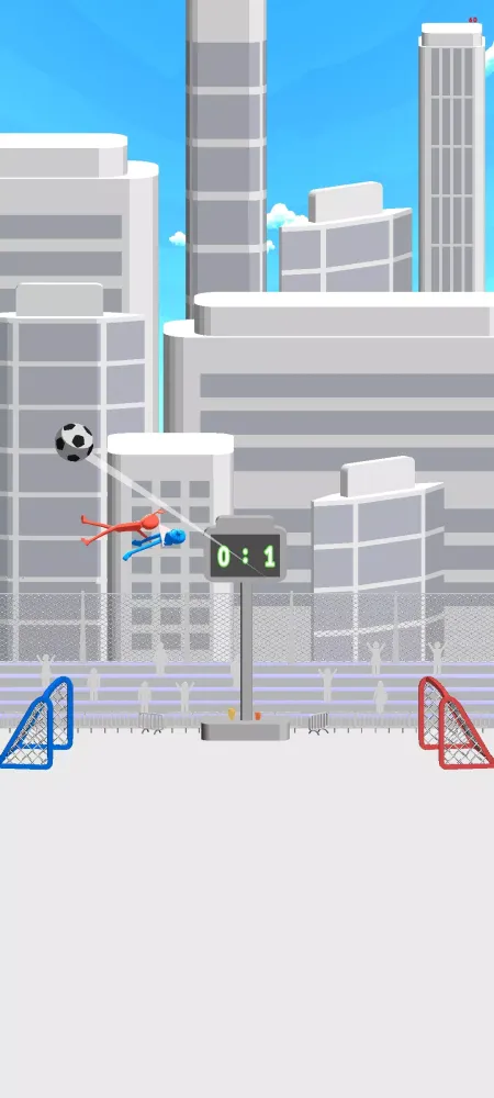 ภาพหน้าจอของ Stickman Ragdoll Soccer