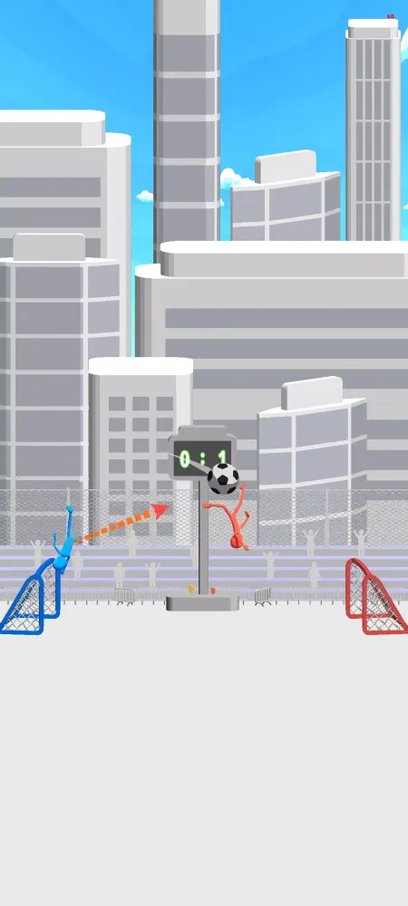 ภาพหน้าจอของ Stickman Ragdoll Soccer