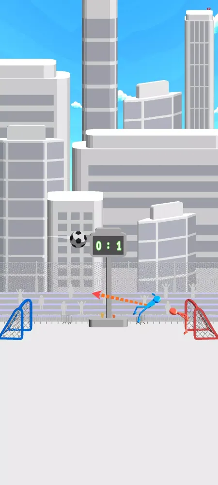 ภาพหน้าจอของ Stickman Ragdoll Soccer