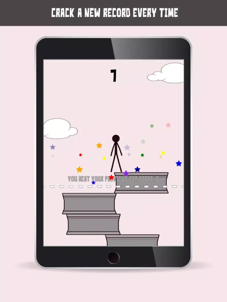 ภาพหน้าจอของ Stickman: Tap Tap Dash iPad 