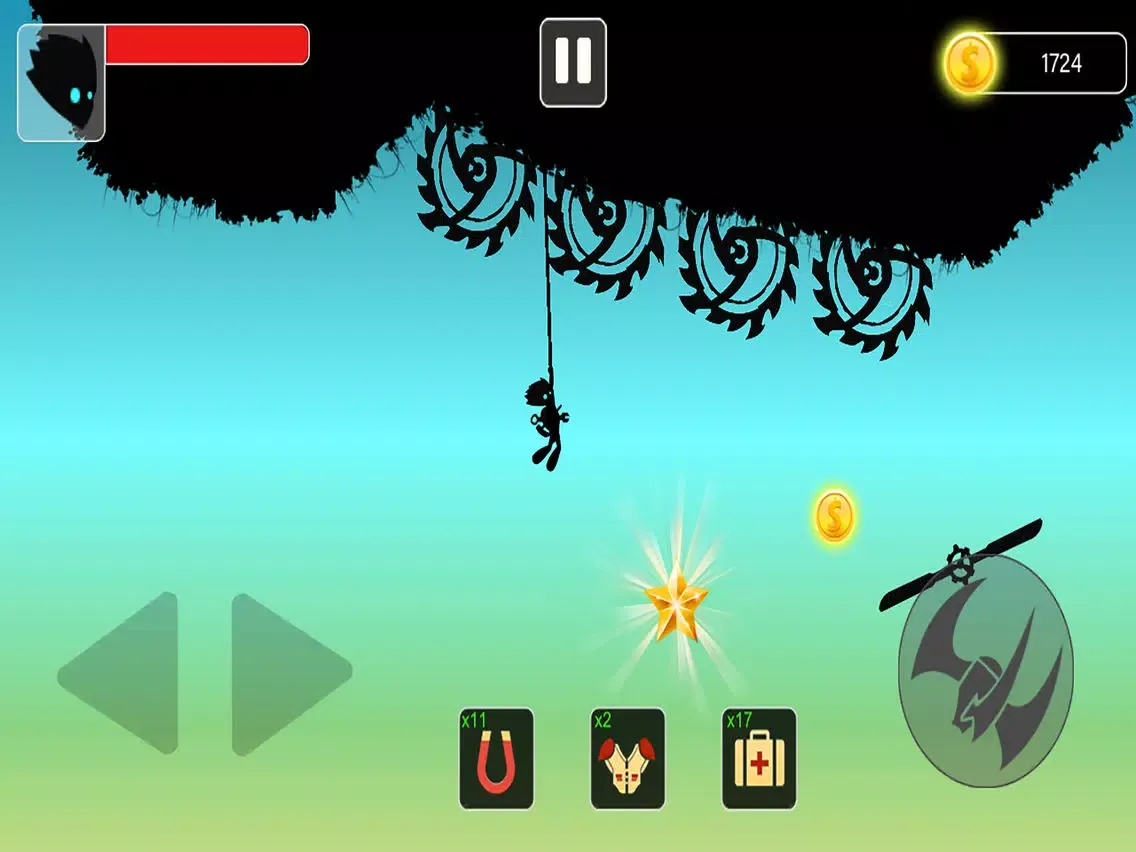 Stickman swing : Rope Swing iPad  Screenshots