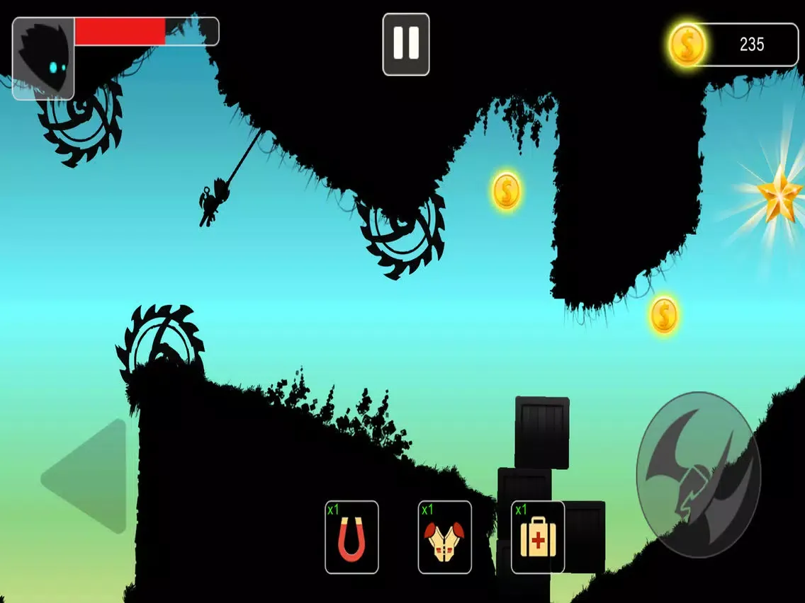 Stickman swing : Rope Swing iPad  Screenshots