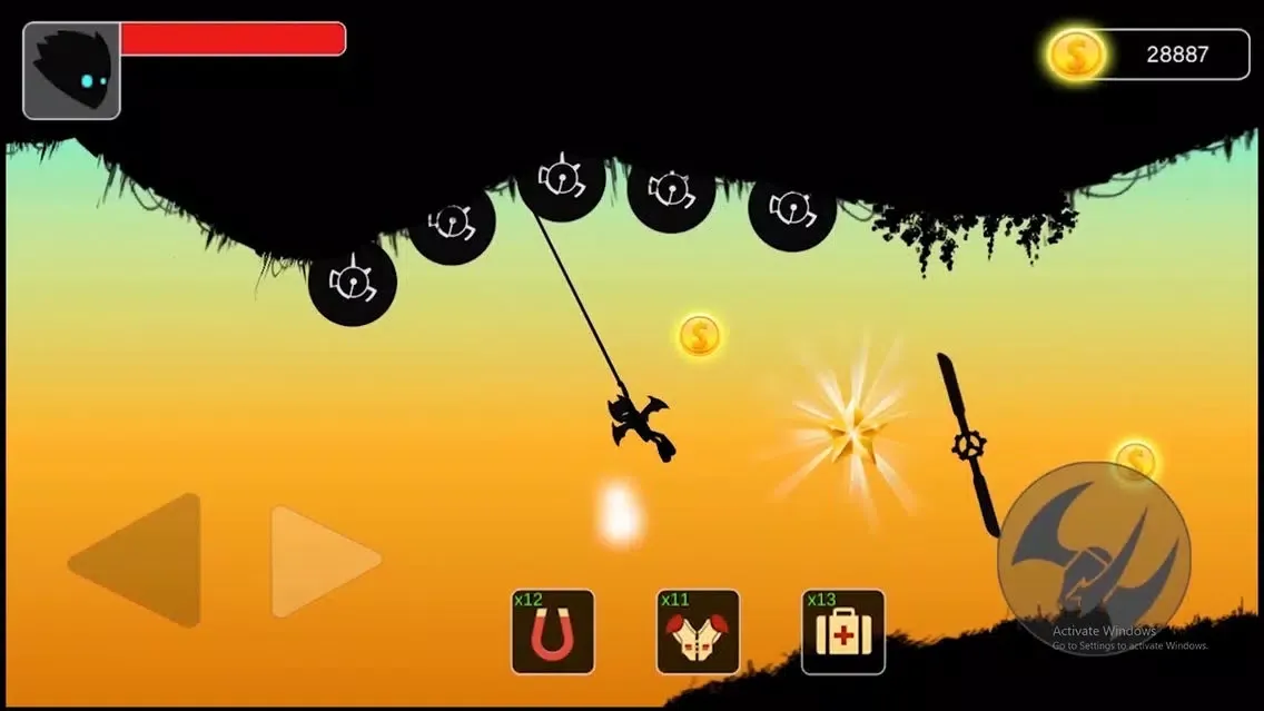 Stickman swing : Rope Swing Screenshots