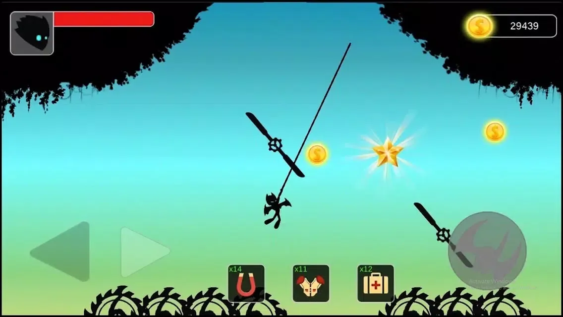 Stickman swing : Rope Swing Screenshots