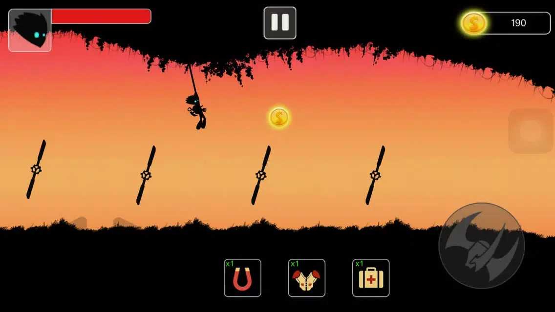 Stickman swing : Rope Swing Screenshots