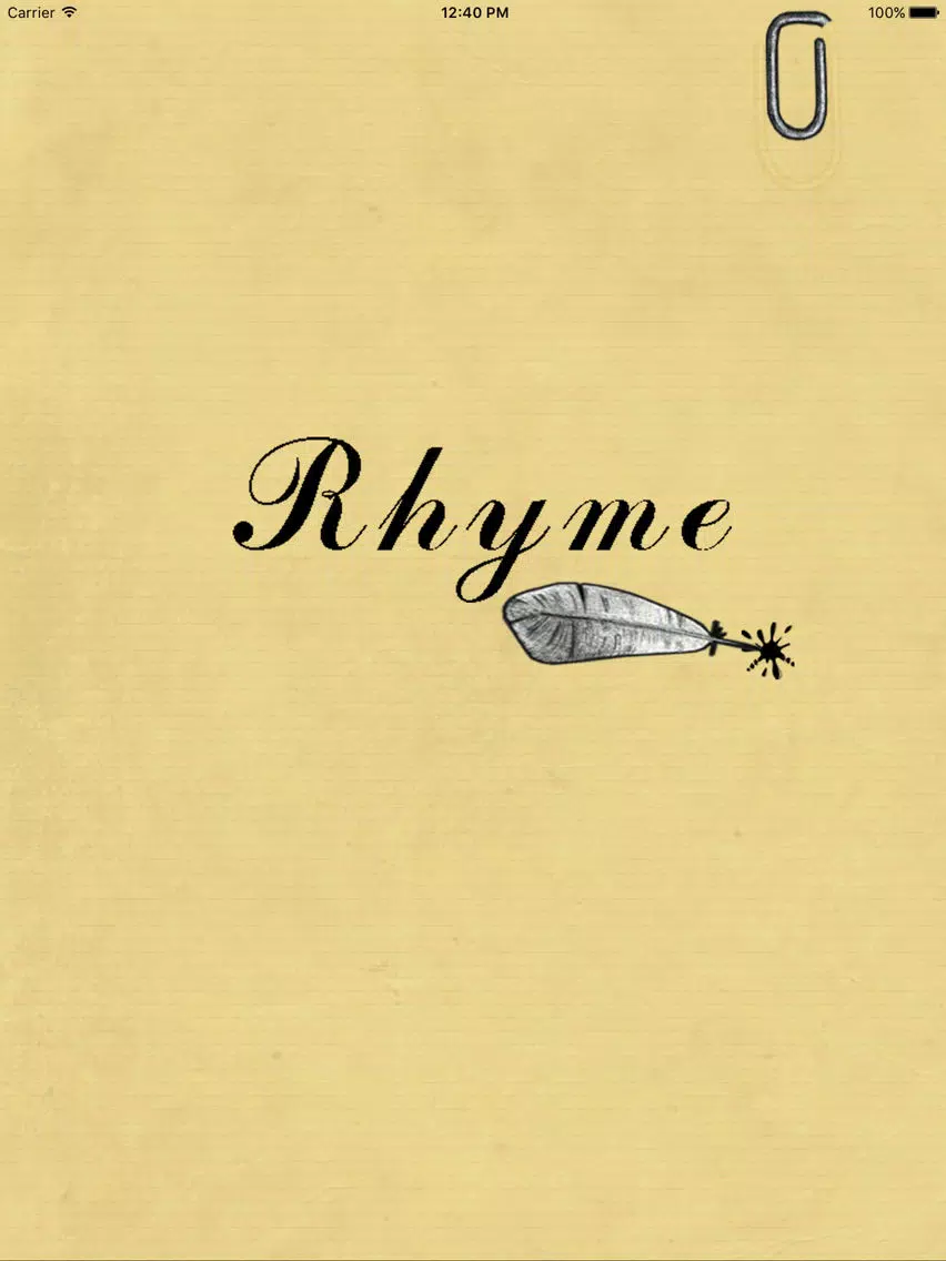 Rhymes generator iPad 應用截圖