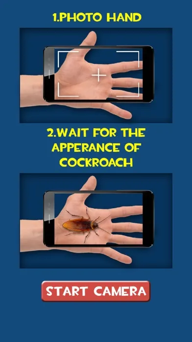 ภาพหน้าจอของ Cockroach Hand Funny Simulator