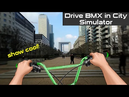 Drive BMX in City Simulator iPad  স্ক্রিনশট