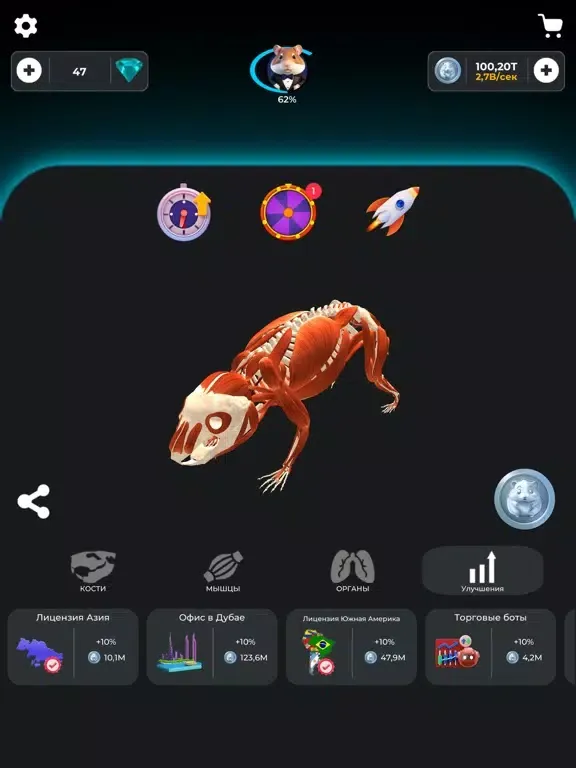 Hamster Clicker - Crypto Games iPad 应用截图