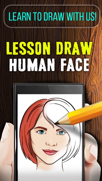 Captures d'écran de Lesson Draw Human Face
