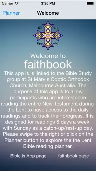 Tangkapan skrin faithbook - Bible Reading Lent Planner