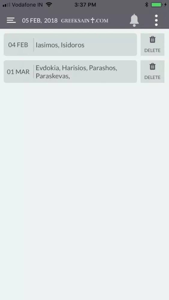 Greek Orthodox Saint Namedays Screenshots