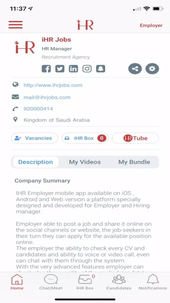 iHR Employer स्क्रीनशॉट