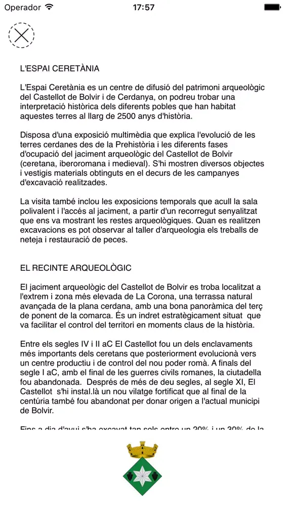Ceretània – Audioguia del jaciment應用截圖