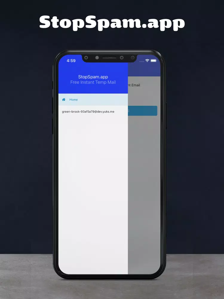 Temp Mail - StopSpam.app iPad 應用截圖